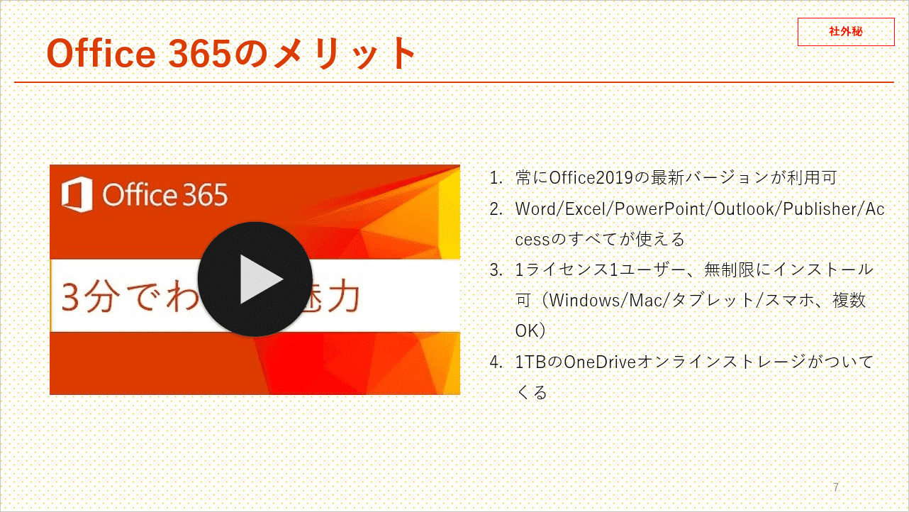 ビデオの挿入
