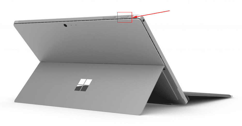 Surface Pro 6 電源ボタン