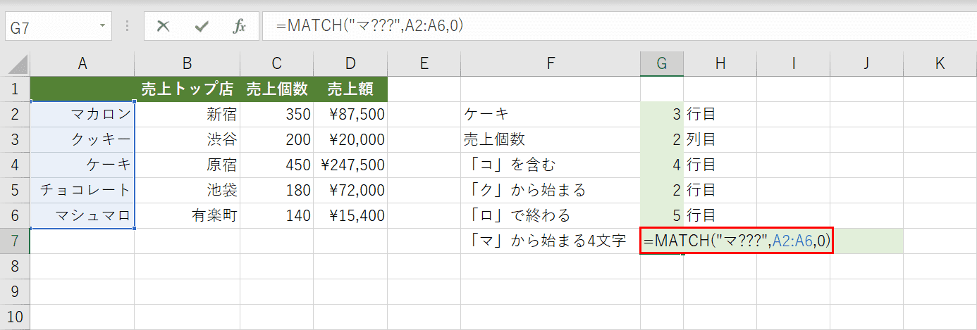 ワイルドカードを使用して任意の数の文字を検索する