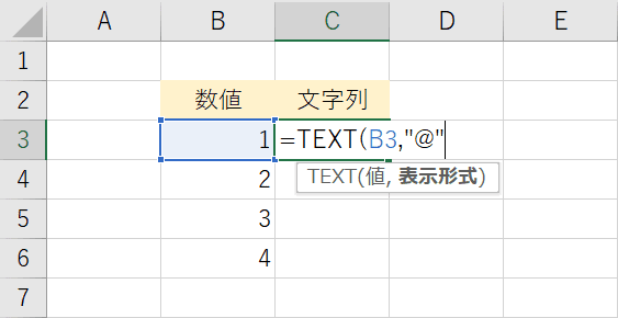 表示形式を入力