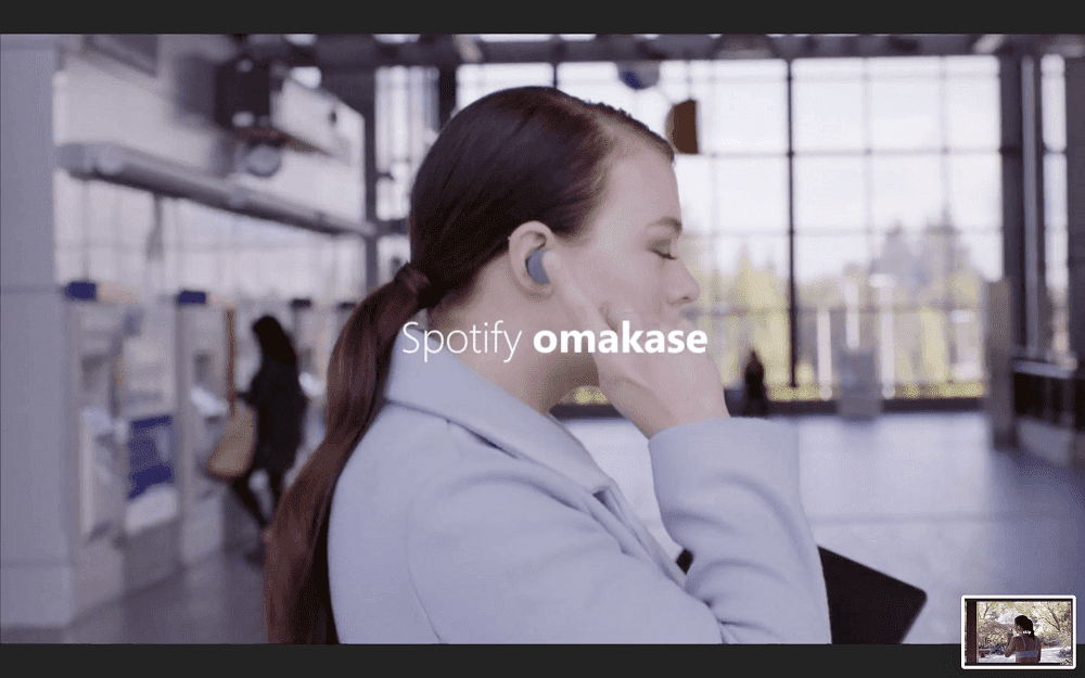 Spotifyで動作します