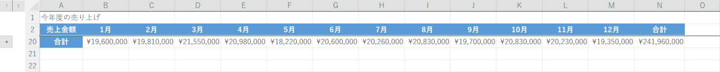 グループ化可能